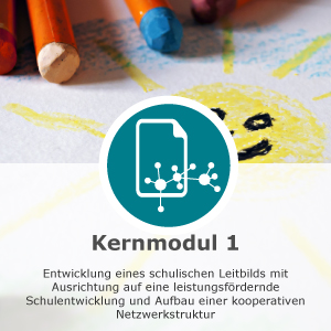 Kernmodul 1 - Entwicklung eines schulischen Leitbilds mit Ausrichtung auf eine leistungsfördernde Schulentwicklung und Aufbau einer kooperativen Netzwerkstruktur